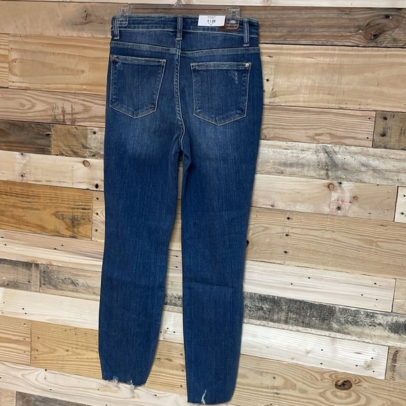 Judy Blue size 1/25 relaxed fit high waist medium wash distressed jeans - Picture 12 of 15